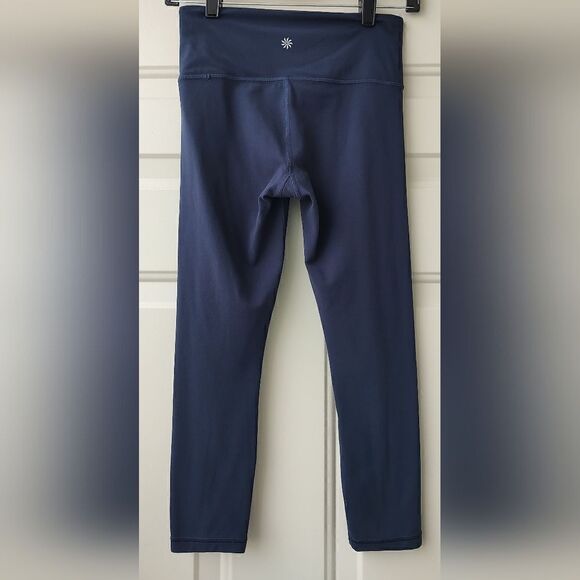 ATHLETA Navy Blue Capri leggings High Waisted Size XS - Picture 3 of 10